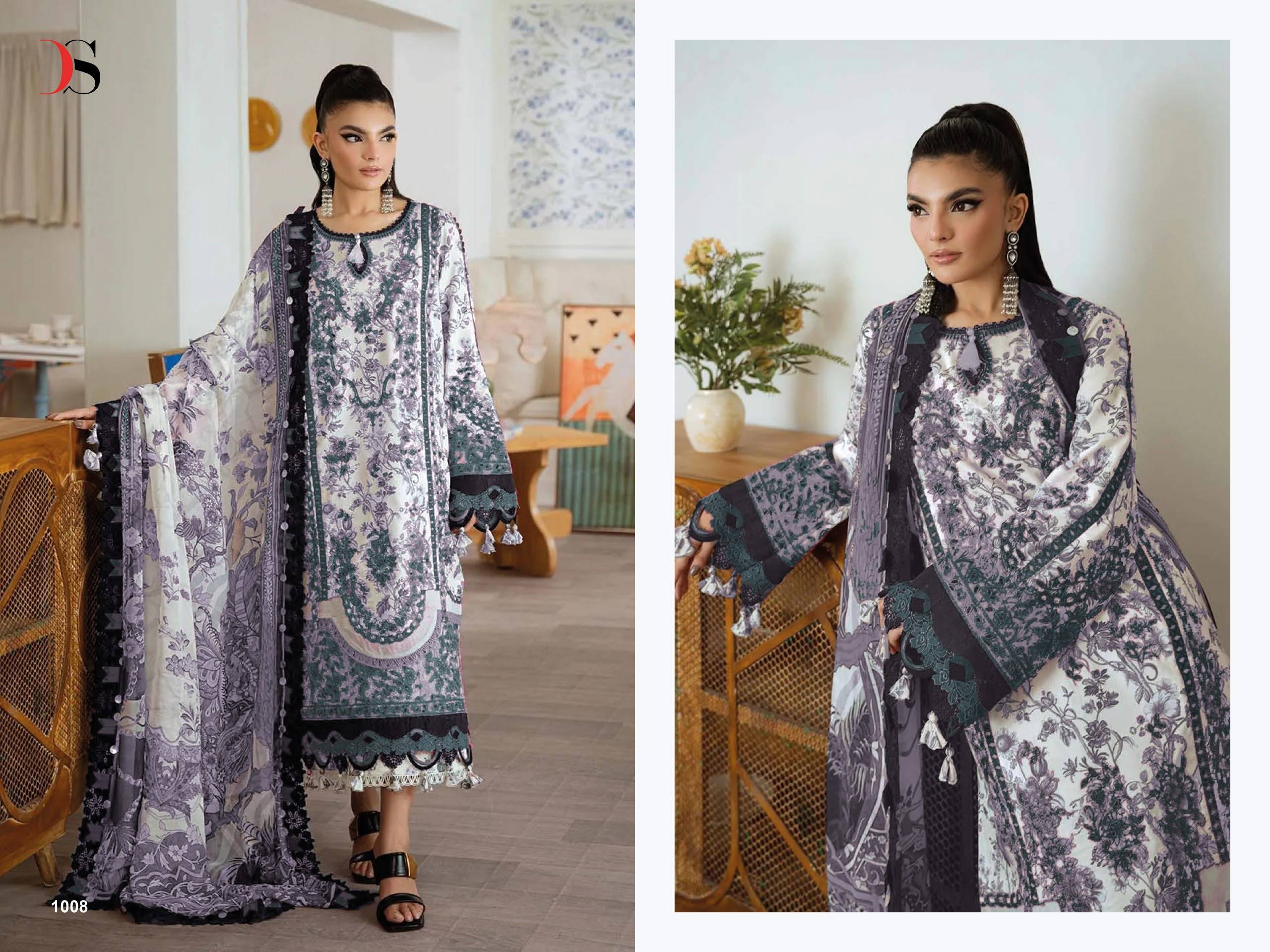 Jade Premium-5 BY DEEPSY SUITS 1001 To 1008 Series Indian Traditional casual wear Pakistani Pure Lawn dresses At Wholesale Price